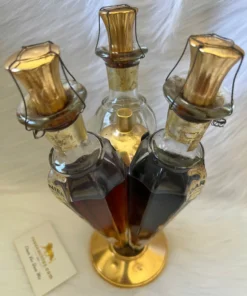 Garnier Liqueurs Flacon Trio Decanter 1960s (1)