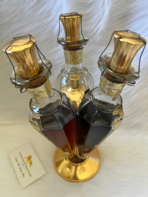Garnier Liqueurs Flacon Trio Decanter 1960s (1)