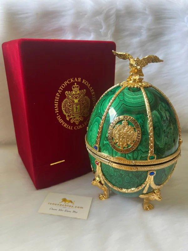 Rượu Vodka Imperial Faberge Collection Egg Emerald (7)