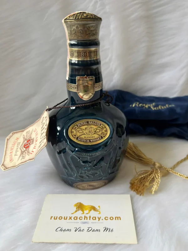 Chivas 21 Đít Lõm 375ml 40% Màu Xanh Biển (4)