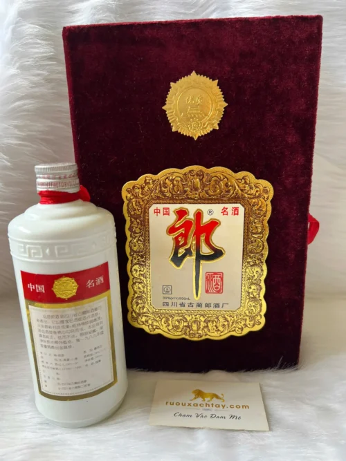 Rượu Lang Tửu Hộp Quà 2 Ly Gốm 1995 (4)