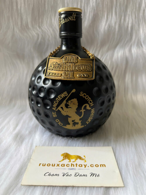 Scotch Whisky Old St Andrews 21 Year Black Golf Ball (3)