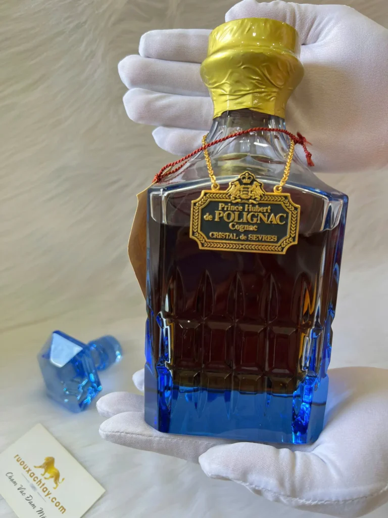 Cognac Fine Champagne Prince Hubert De Polignac Blue Crystal