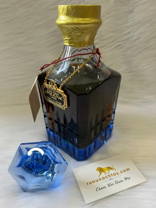 Cognac Fine Champagne Prince Hubert de Polignac Blue Crystal 6 Cognac Fine Champagne Prince Hubert de Polignac Blue Crystal (2)