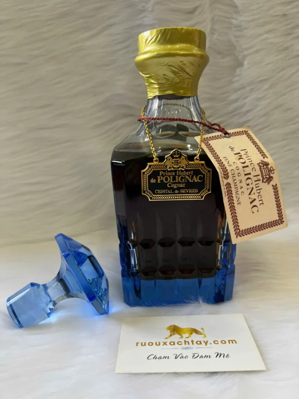 Cognac Fine Champagne Prince Hubert De Polignac Blue Crystal