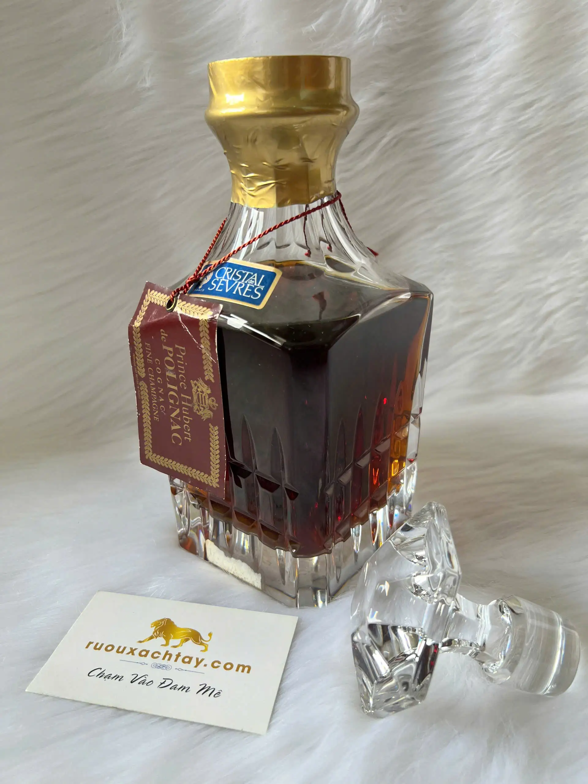 Cognac Fine Champagne Prince Hubert de Polignac Clear Crystal 3 Cognac Fine Champagne Prince Hubert de Polignac Clear Crystal (3)