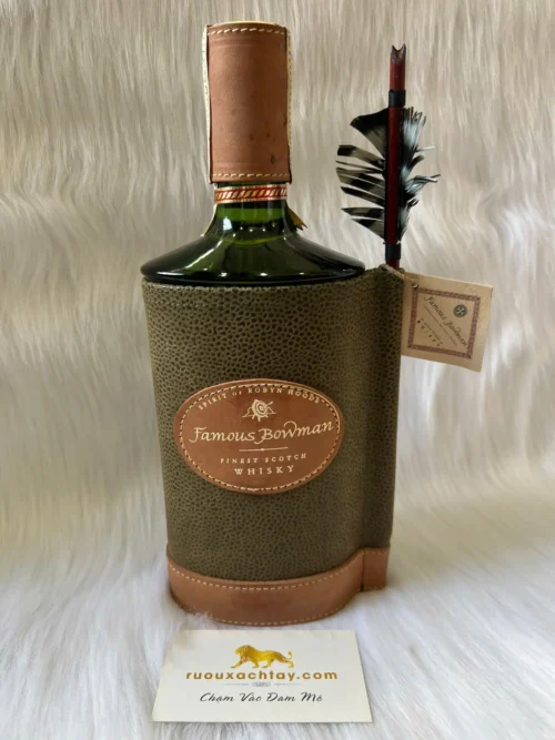 Famous Bowman Finest Scotch Whisky Green Bottle (2)