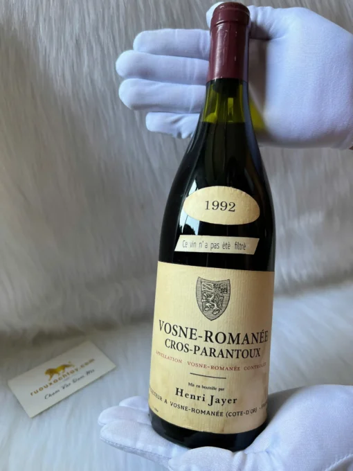 Henri Jayer Vosne Romanee Cros Parantoux 1992 (1)