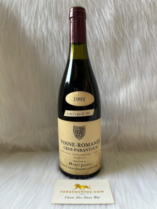 Henri Jayer Vosne Romanee Cros Parantoux 1992 (3)