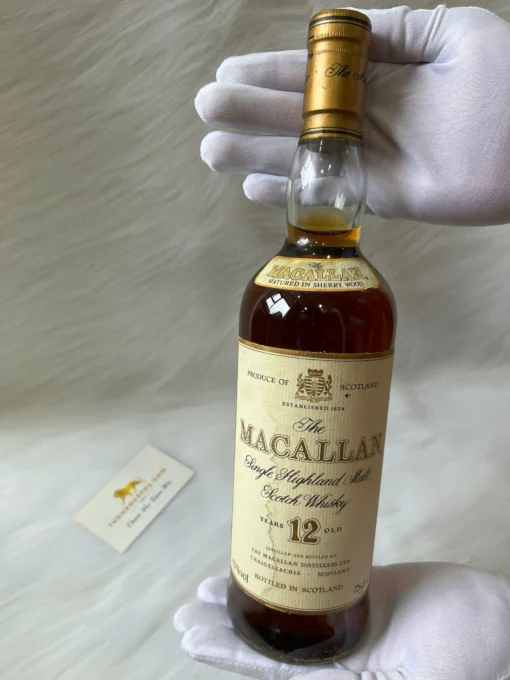 Macallan 12 Years old Sherry Oak Old Label Distillery Bottling 2000s (1)