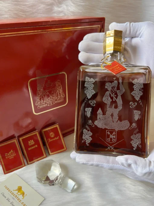 Sempe Armagnac Baccarat Decanter with Hermes Collaboration (1980)