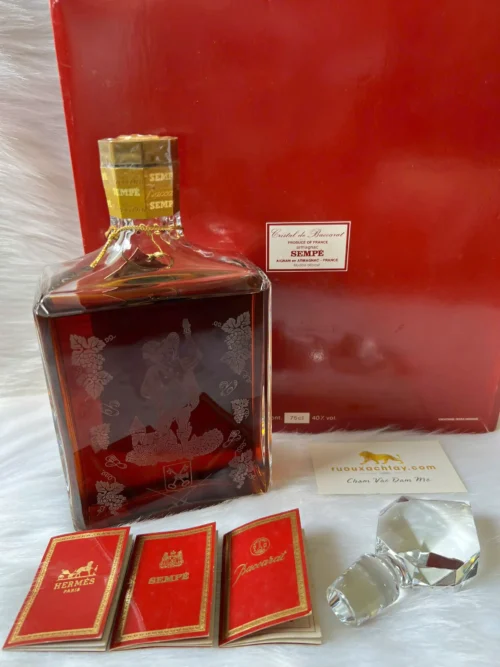Sempe Armagnac Baccarat Decanter with Hermes Collaboration (1980) 6 Sempe Armagnac Baccarat Decanter with Hermes Collaboration (1982)
