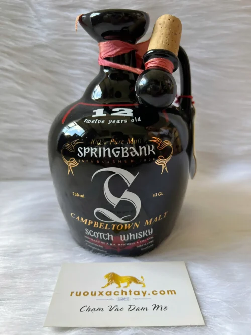 Springbank 12 Year Old 100% Pure Malt Scotch Whisky 750ml Ceramic Jug (2)