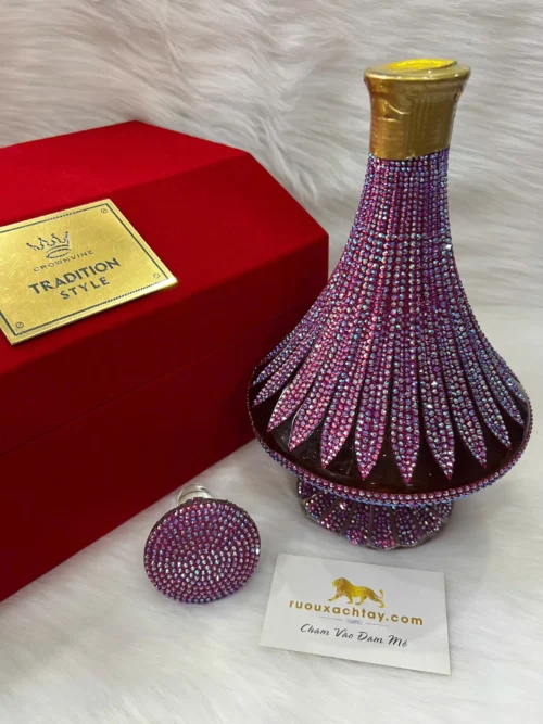 Crownvine K9 Tradition Style AB Siam Purple Swarovski (2)