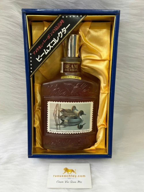 Jim Beam Kentucky Straight Bourbon Whiskey Duck Stamp Series Decanter (3)