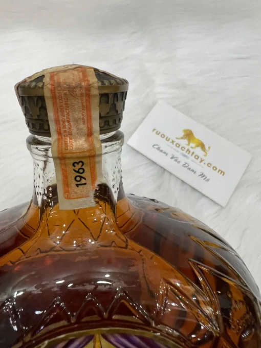 1963 Crown Royal Canadian Whisky 4-5 Quart (1)