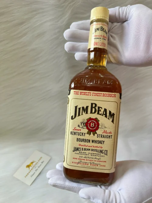 Jim Beam Kentucky Straight Bourbon 1970s 1000ml (1)