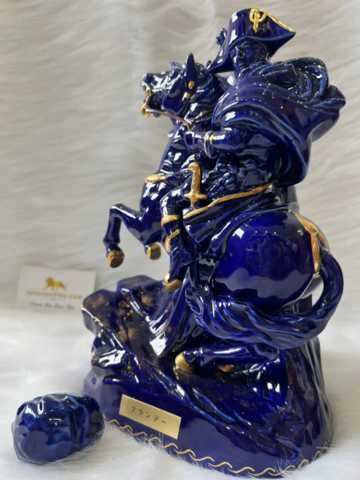 L Dorville Pure Grape Brandy Blue Napoleon Decanter (1)