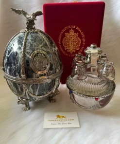 Rượu Vodka Imperial Faberge Hình Quả Trứng Grey Marble (1)