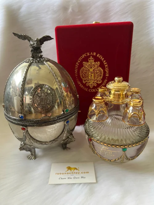Rượu Vodka Nga Ladoga Imperial Collection Faberge Silver (3)