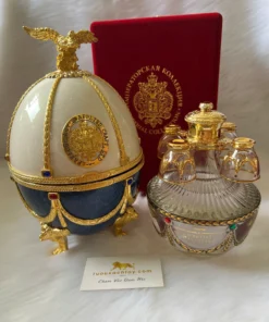 Rượu Vodka Trứng Imperial Collection Faberge Pearl And Sapphire Marble (1)