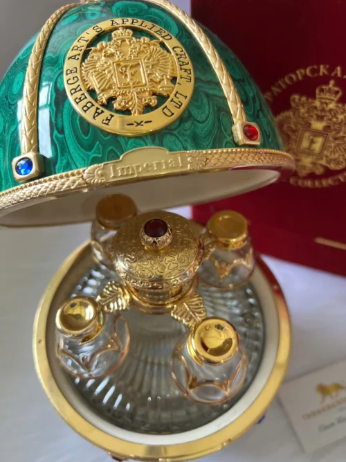 Rượu Vodka Trứng Ladoga Imperial Collection Faberge Emerald (3)