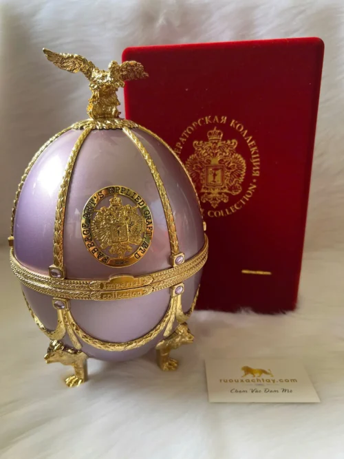 Rượu Vodka Trứng Sa Hoàng Imperial Collection Faberge Purple (3)