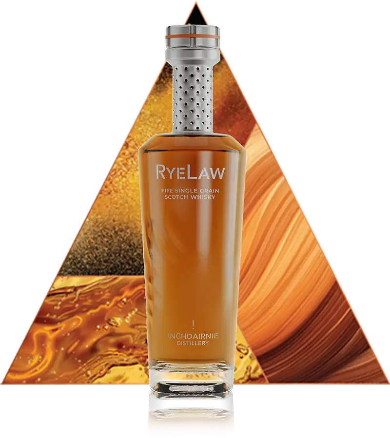 Inchdairnie Distillery RyeLaw Single Grain Scotch Whisky 7 RyelawWithTriangle