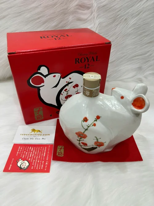 Suntory 12 Year Zodiac White Rat Bottle Whisky 2008 5 Suntory 12 Year Zodiac White Rat Bottle Whisky 2008 (3)