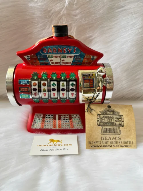 1978 Jim Beam Whiskey Barney's Casino Slot Machine Decanter (1)