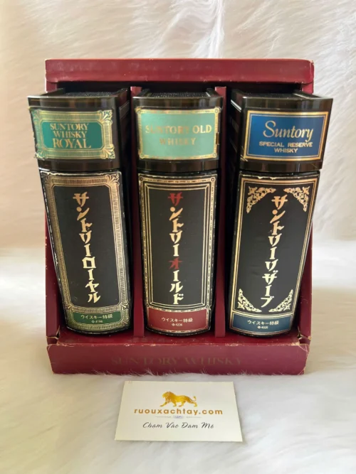 Suntory Special Reserve Ceramic Book Set Of 3 8 Suntory Special Reserve Ceramic Book Set Of 3 (5)