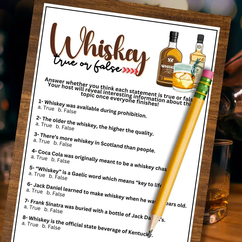 Đố vui về rượu whisky
