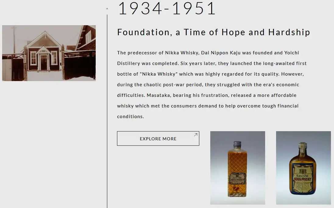 Nikka Whisky Rare Old 180ml 1950s