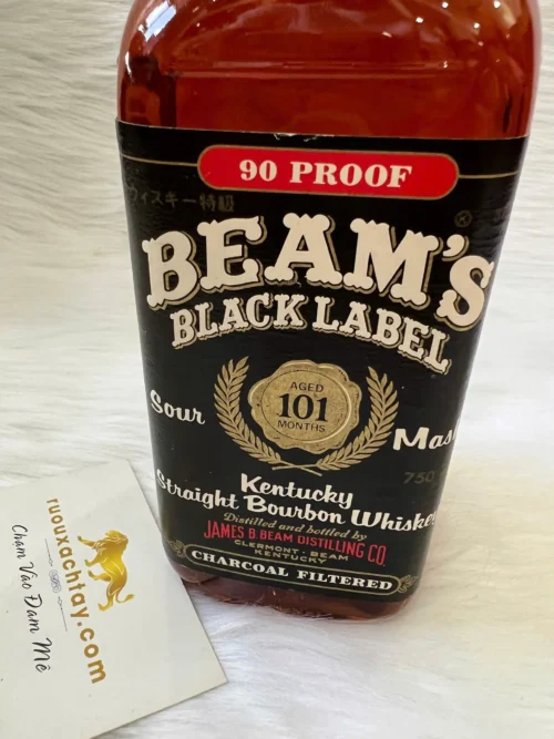 Beams Black Label Sour Mash Kentucky Straight Bourbon Whiskey 101 Months (1)