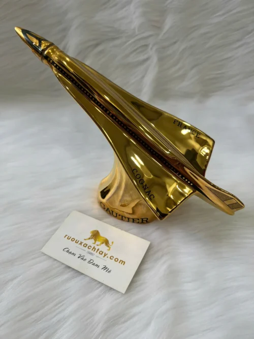 Cognac Gautier Concorde Gold Decanter (1)