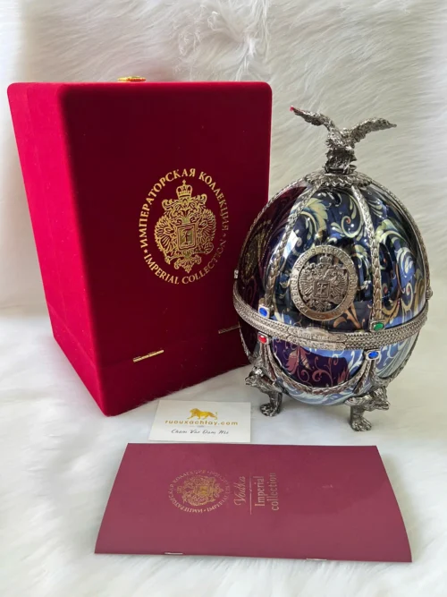 Imperial Collection Faberge Silver Blue Flowers (2)