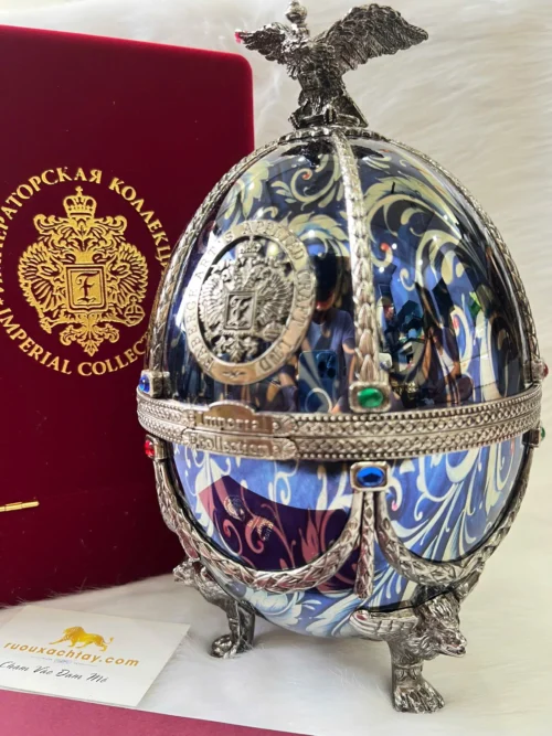 Các Chuyên Gia Rượu Nghĩ Gì Về Rượu Whisky Được Yêu Thích ? 18 Imperial Collection Faberge Silver Blue Flowers (3)