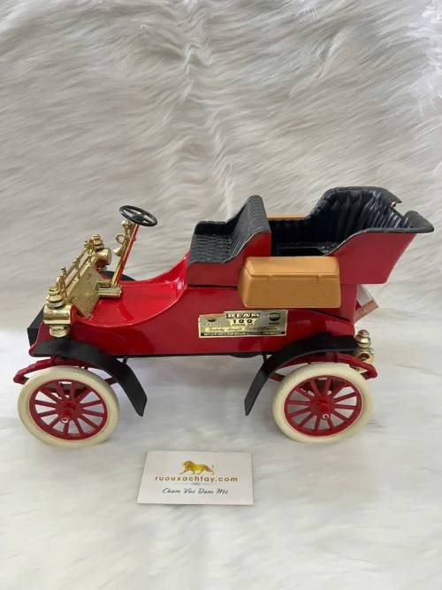 Belle Fee Napoleon Cognac Fine Champagne 14 Jim Beam Whiskey 1903 Ford Model A Red Decanter (1)