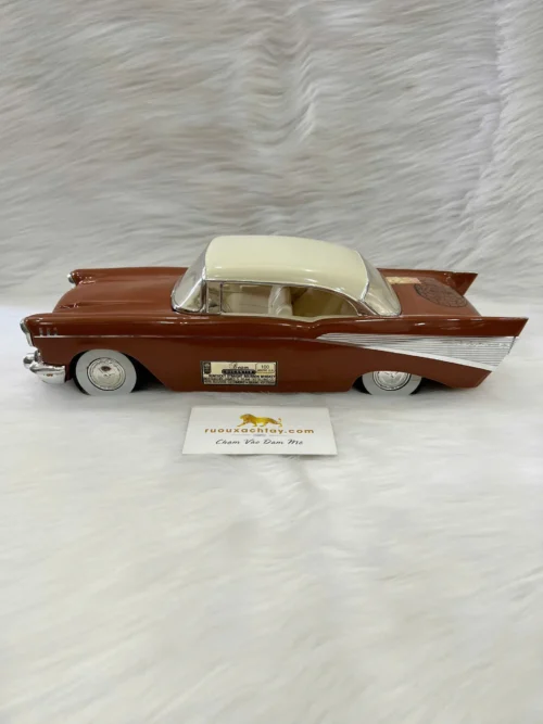 Belle Fee Napoleon Cognac Fine Champagne 22 Jim Beam Whiskey 1957 Chevrolet Bel Air Brown Decanter (6)