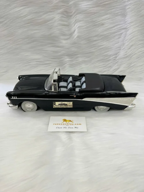 Belle Fee Napoleon Cognac Fine Champagne 18 Jim Beam Whiskey 1957 Chevrolet Bel Air Convertible Black Decanter (2)
