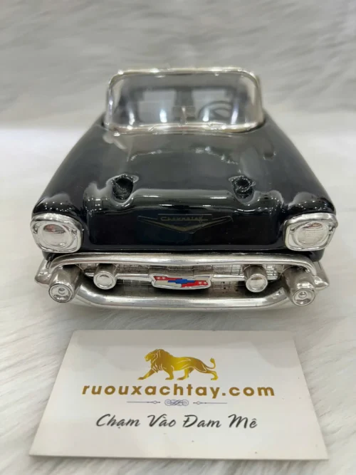 Jim Beam Whiskey 1957 Chevrolet Bel Air Convertible Black Decanter (5)