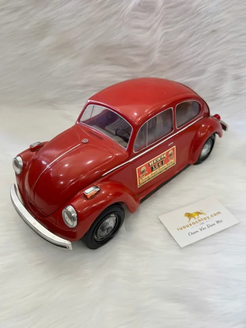 Belle Fee Napoleon Cognac Fine Champagne 30 Jim Beam Whiskey Red Volkswagen VW Bug Decanter 1973 (1)
