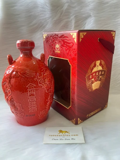 Long Đằng Vạn Lý - Kinmen Kaoliang Red Jar 1000ml (4)