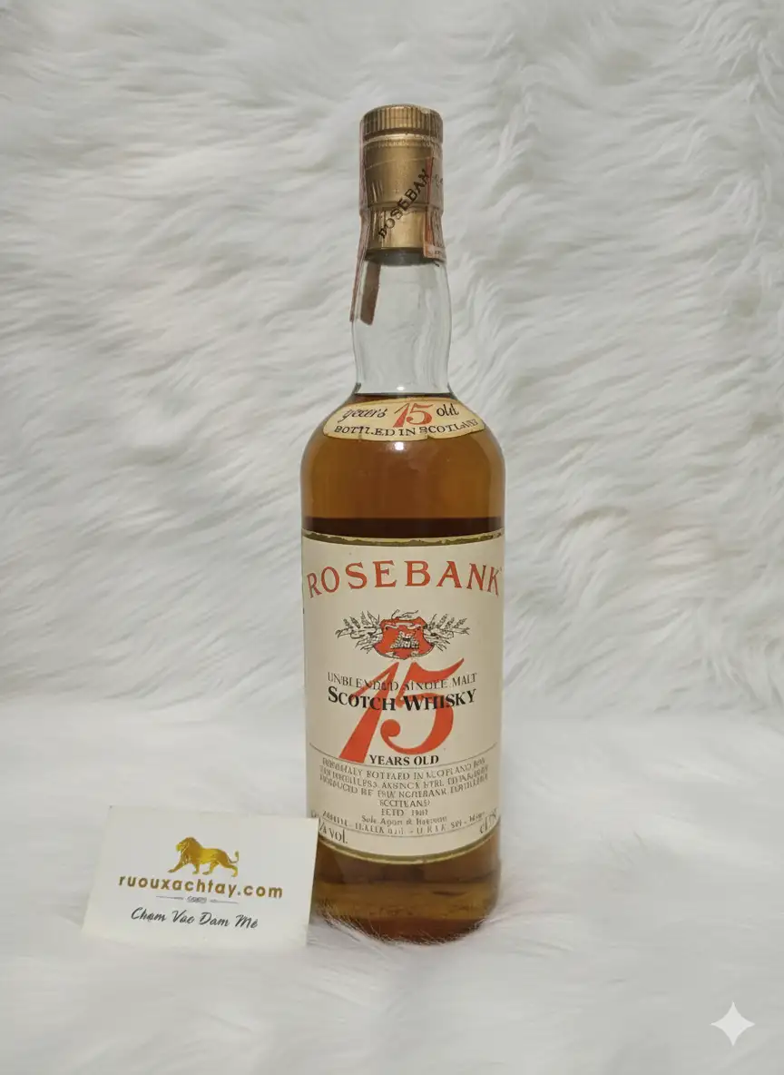 Rosebank Lowland Scotch Whisky 15yo Bottled 1980s 2 Rosebank Lowland Scotch Whisky 15yo Bottled 1980s (2)
