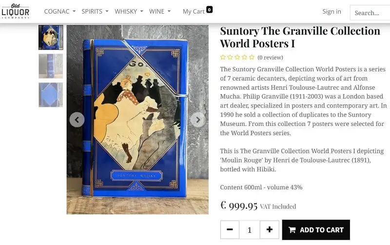 Giá rượu The Suntory Granville Collection World Posters I