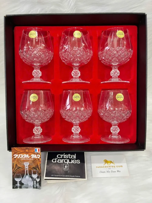 Ly Pha Lê Uống Rượu Brandy Cristal d'Arques Chenonceaux (3)