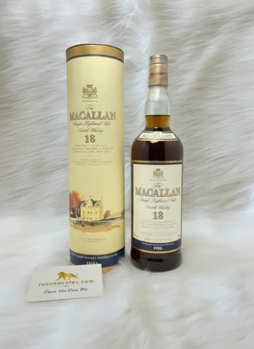 Rượu Macallan 18 Sherry Oak 1986 700ml 43% ABV