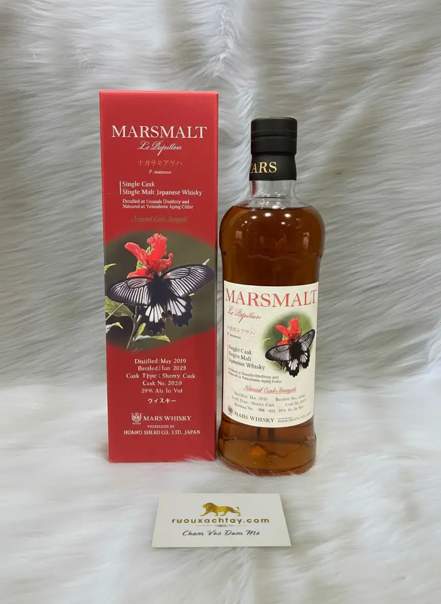 Single Malt Japanese Whisky Marsmalt Le Papillon Single Cask 1 Single Malt Japanese Whisky Marsmalt Le Papillon Single Cask
