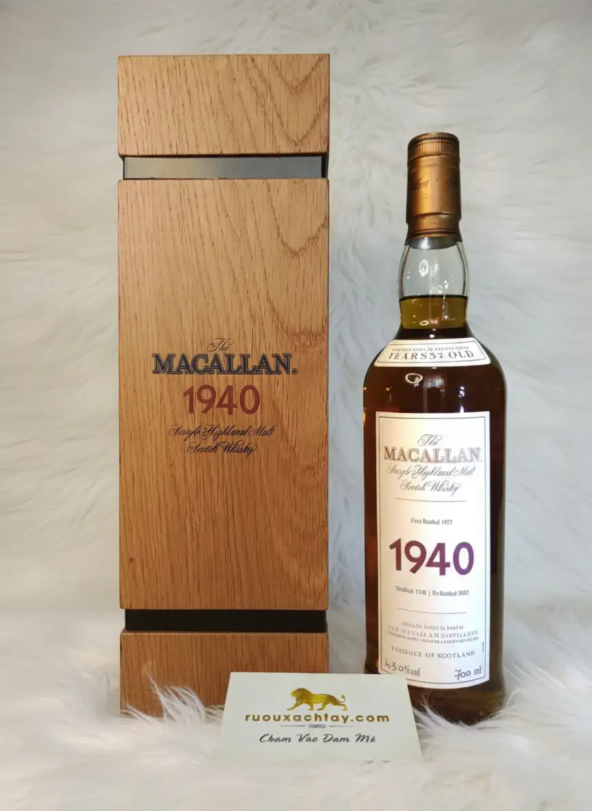 Single Malt Scotch Whisky The Macallan Fine & Rare 1940 1 Single Malt Scotch Whisky The Macallan Fine & Rare 1940 (1)