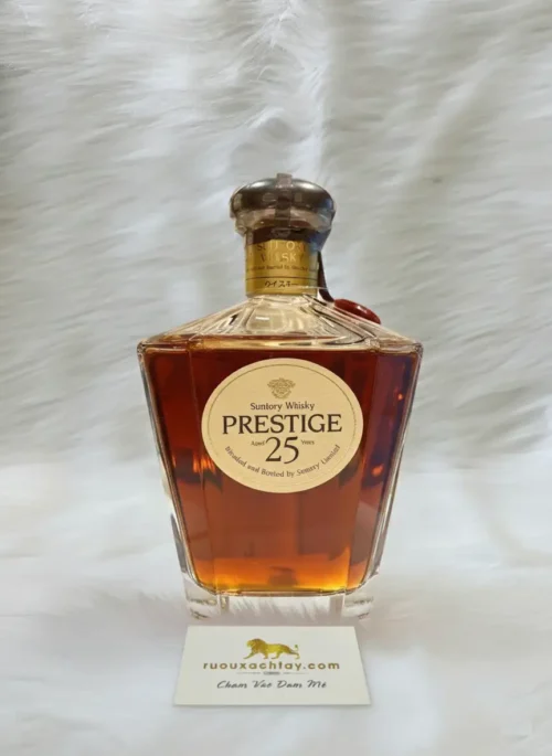 Suntory Prestige 25 Year Old Blended Whisky Kagami Crystal Decanter 700ml (9)